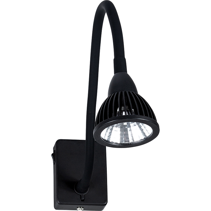 Настенный светильник Artelamp Cercare A4107AP-1BK Черный светильник настенный arte lamp a4107ap 1bk cercare