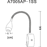 Настенный светильник Artelamp Scorcio A7005AP-1SS Сталь-2