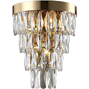 Настенный светильник Crystal Lux Abigail AP3 Gold Transparent Прозрачный Золото-1