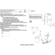 Настенный светильник Crystal Lux CLT 021W BL Черный-2