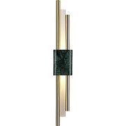 Настенный светильник Crystal Lux Carta AP6W LED Green Brass Белый Латунь Зеленый