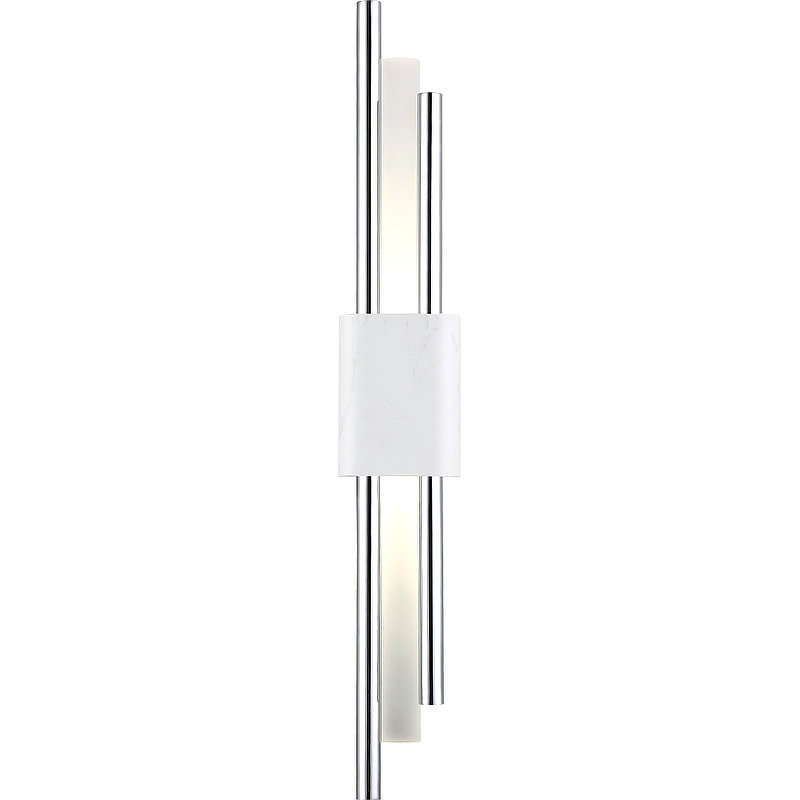 Настенный светильник Crystal Lux Carta AP6W LED White Chrome Белый Хром настенный светильник crystal lux medea ap3 white белый
