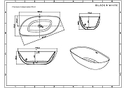 Акриловая ванна Black&White Swan SB 222 180x90 222SB00 без гидромассажа-6