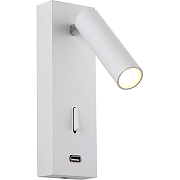 Настенный светильник Crystal Lux CLT 210W USB WH Белый