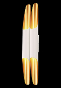 Настенный светильник Crystal Lux CLT 332W4-V2 WH-GO Белый Золото-3