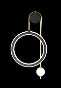 Настенный светильник Crystal Lux Corida AP25W LED Black Gold Черный Золото-5