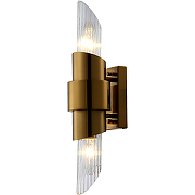 Настенный светильник Crystal Lux Justo AP2 Brass Прозрачный Латунь-1