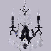 Настенный светильник Crystal Lux Magnifico AP2 Black Transparent Прозрачный Черный-1