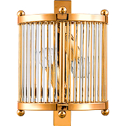 Настенный светильник Crystal Lux Tadeo AP2 Gold Transparente Прозрачный Золото