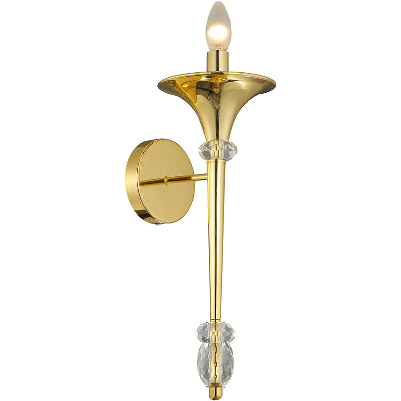 Настенный светильник Crystal Lux Miracle AP1 Gold Золото настенный светильник crystal lux tomas ap1 gold прозрачный золото