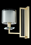 Настенный светильник Crystal Lux Nicolas AP1 Gold White Прозрачный Белый Золото-2