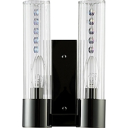 Настенный светильник Crystal Lux Otono AP2 Black Chromium Transparente Прозрачный Черный хром