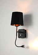Настенный светильник Crystal Lux Pablo AP2 Black Black-Gold Черный Золото-1