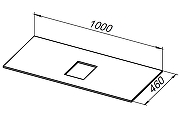 Столешница под раковину Allen Brau Infinity 100 1.21012.G-S Серый структ-3
