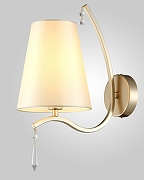 Настенный светильник Crystal Lux Renata AP1 Gold Бежевый Золото-1