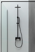 Душевой комплект Paffoni Light KITZCOL632NO110 из душевой системы с гигиеническим душем Черная матовая-7