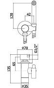 Душевой комплект Paffoni Light KITZCOL632NO110 из душевой системы с гигиеническим душем Черная матовая-15