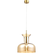 Подвесной светильник Crystal Lux Consuela SP1 Brass Янтарный Латунь-1