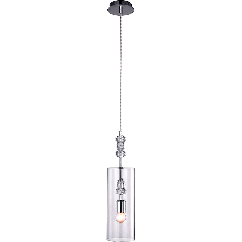 Подвесной светильник Crystal Lux Eva SP1 Прозрачный Хром светильник подвесной svet melodi sv0121 0014 e27 60 вт 220 в серый ip20 d280х260 мм
