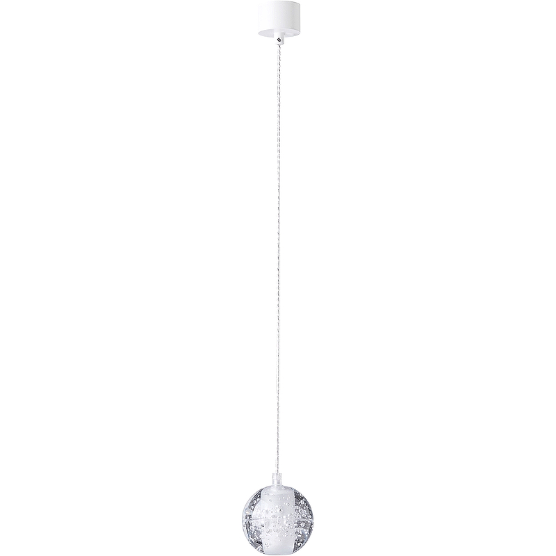 Подвесной светильник Crystal Lux Gaspar SP1 White Прозрачный Белый светильник подвесной crystal lux gaspar 1870 309 g9 9х3 вт 300х30х30 см цвет белый