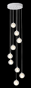 Подвесной светильник Crystal Lux Gaspar SP9 D300 White Прозрачный Белый-3