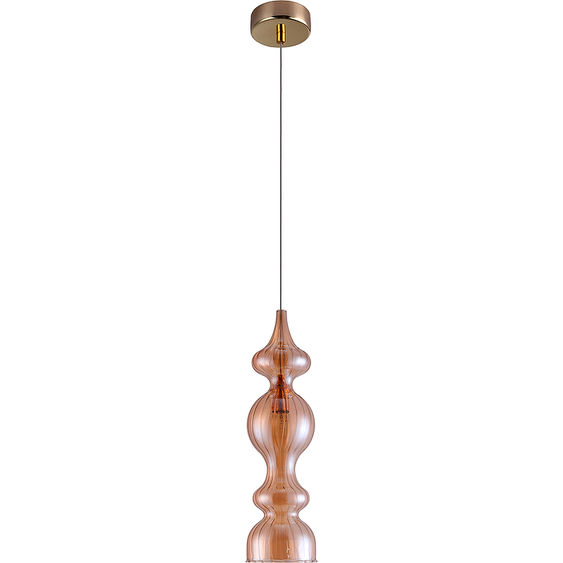 Подвесной светильник Crystal Lux Iris SP1 A Amber Янтарный Золото светильник подвесной molveno e14 200вт
