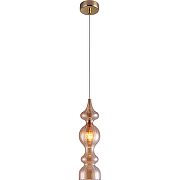Подвесной светильник Crystal Lux Iris SP1 A Amber Янтарный Золото-2