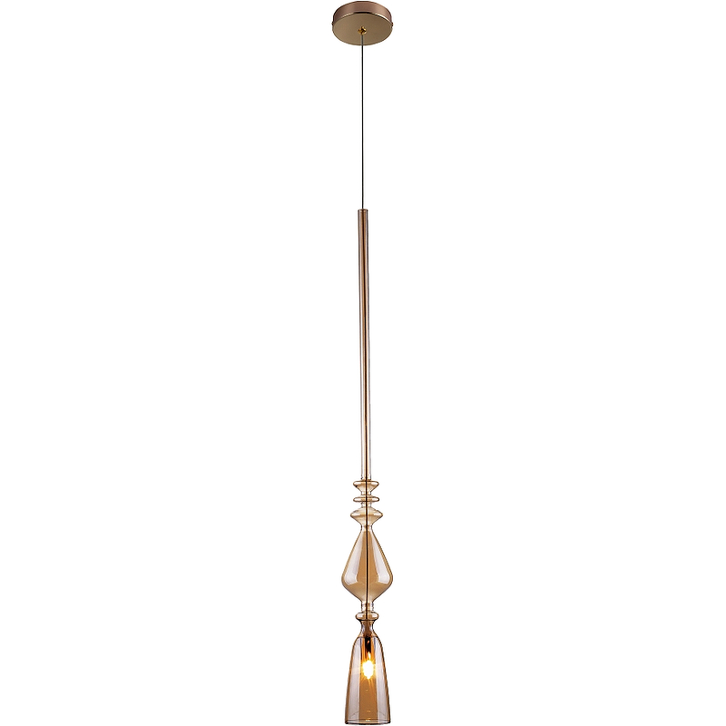 Подвесной светильник Crystal Lux Lux new SP1 B Amber Янтарный Золото
