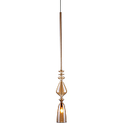 Подвесной светильник Crystal Lux Lux new SP1 B Amber Янтарный Золото-1