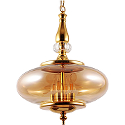 Подвесной светильник Crystal Lux Miel SP4 Gold Янтарный Золото-1