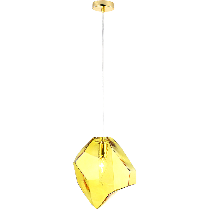 Подвесной светильник Crystal Lux Nuestro SP1 Gold Amber Янтарный Золото подвесной светильник crystal lux credo sp1 gold прозрачный золото