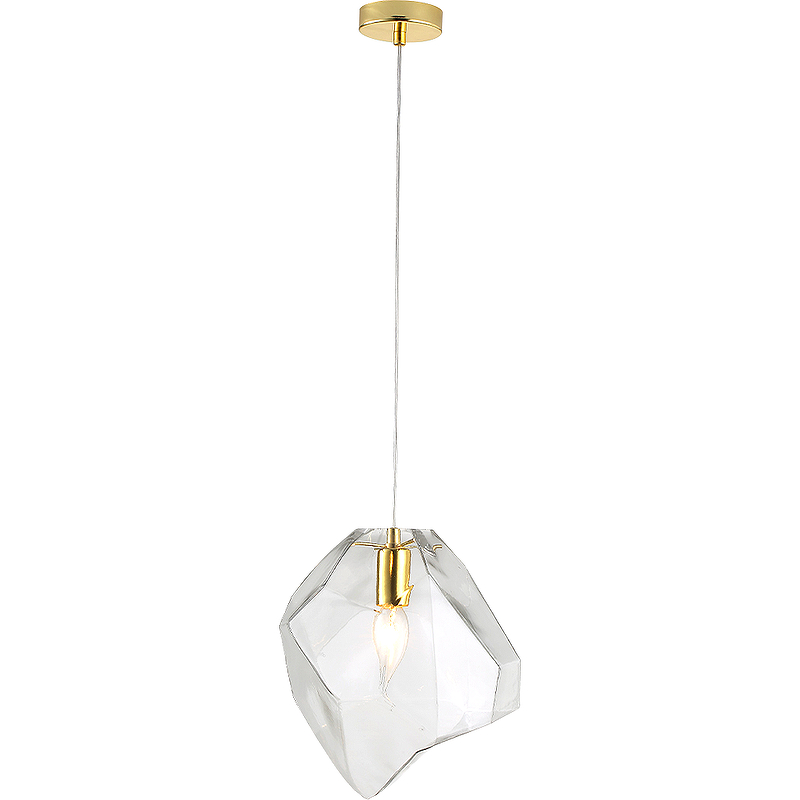 Подвесной светильник Crystal Lux Nuestro SP1 Gold Transparent Прозрачный Золото