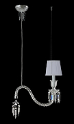 Подвесной светильник Crystal Lux Princess SP1 Белый Хром Прозрачный-1