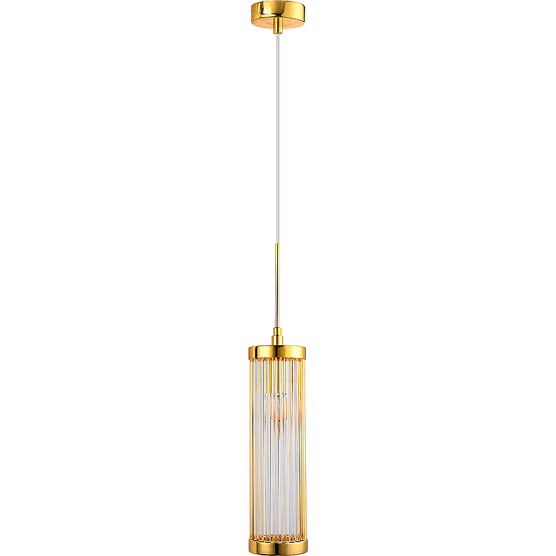 Подвесной светильник Crystal Lux Tadeo SP1 D100 Gold Transparent Прозрачный Золото подвесной светильник crystal lux tadeo sp4 d200 gold transparente
