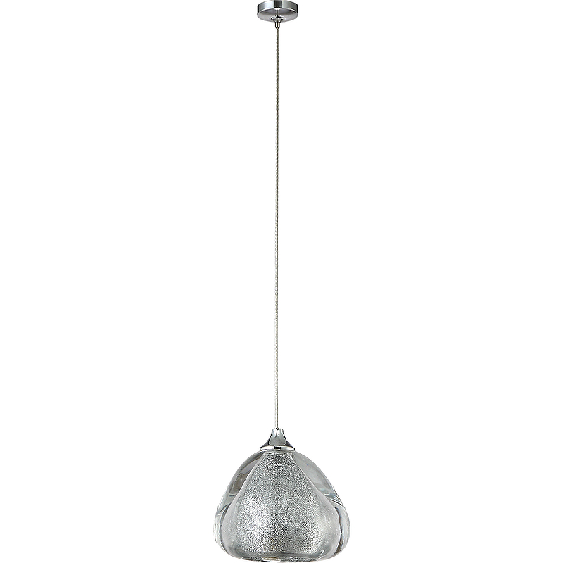 Подвесной светильник Crystal Lux Verano SP1 Silver Прозрачный Серебро