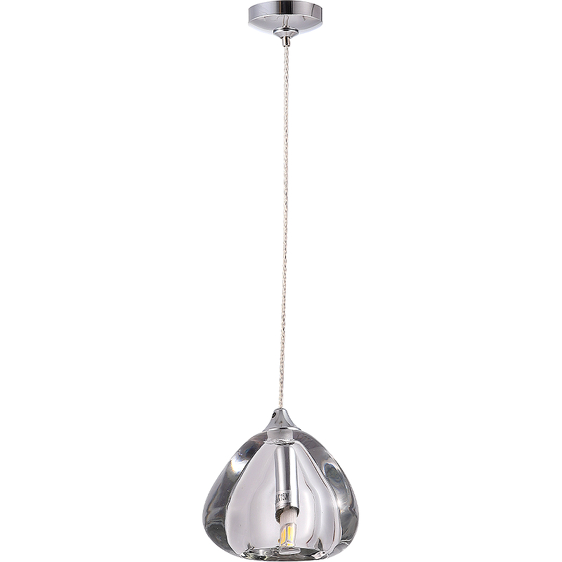Подвесной светильник Crystal Lux Verano SP1 Transparent Прозрачный Хром цена и фото
