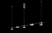 Потолочный светильник Crystal Lux Tristan SP5 L1200 Black Белый Черный-2