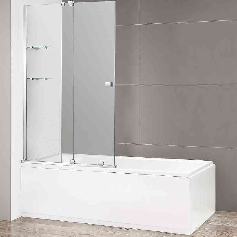 Шторка на ванну Cezares Stream 80 STREAM-VFS-11-80/150-C-Cr профиль Хром стекло прозрачное цена и фото