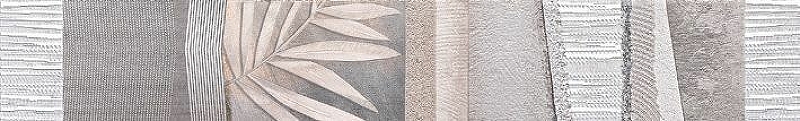 Керамический бордюр Нефрит Керамика Темари серый 05-01-1-98-05-06-1117-1 9х60 см