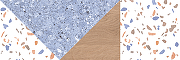 Керамический декор Нефрит Керамика Террацио синий  07-00-5-17-00-65-3007 20х60 см