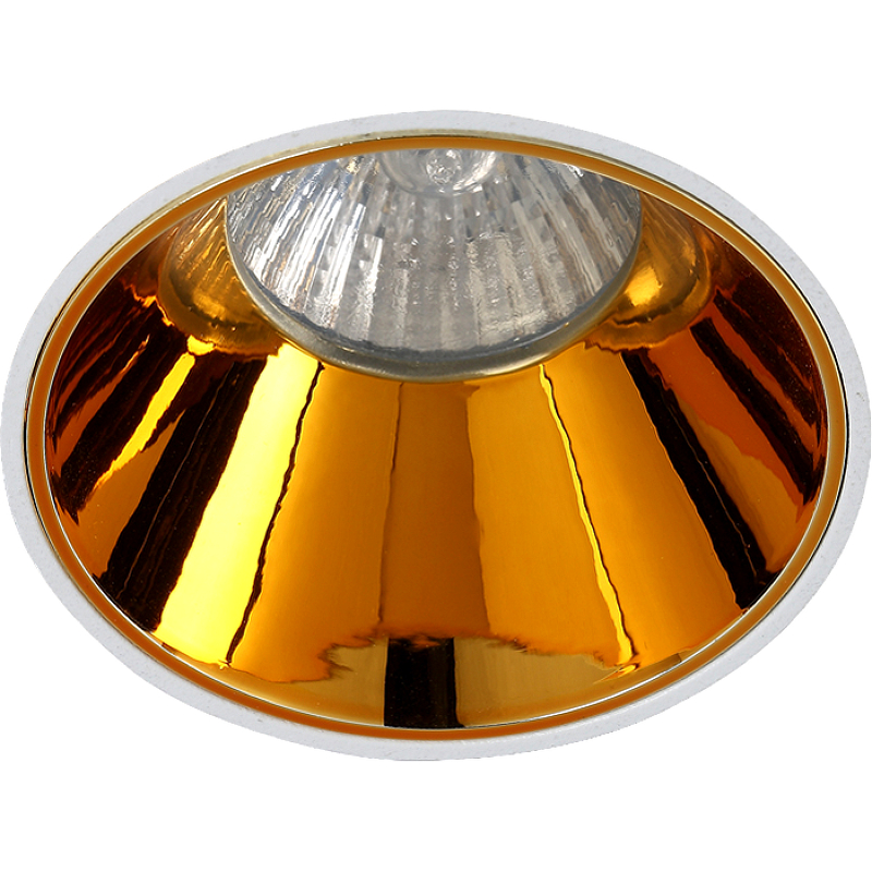 Встраиваемый светильник Crystal Lux CLT 050C1 WH-GO Белый Золото встраиваемый светильник crystal lux clt 051c1 wh go белый золото