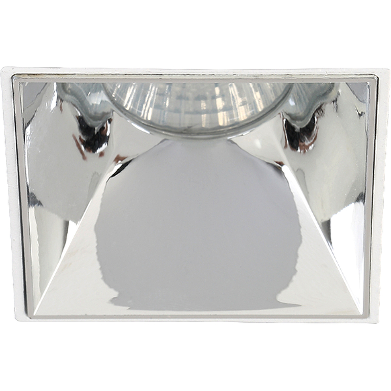 Встраиваемый светильник Crystal Lux CLT 051C1 WH-CH Белый Хром встраиваемый светильник эра штампованный st4 ch wh
