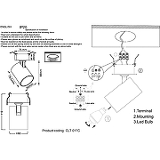 Встраиваемый светильник Crystal Lux CLT 017C WH Белый-1