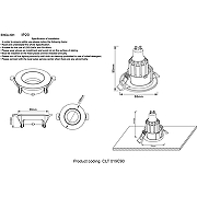 Встраиваемый светильник Crystal Lux CLT 019C90 WH Белый-2