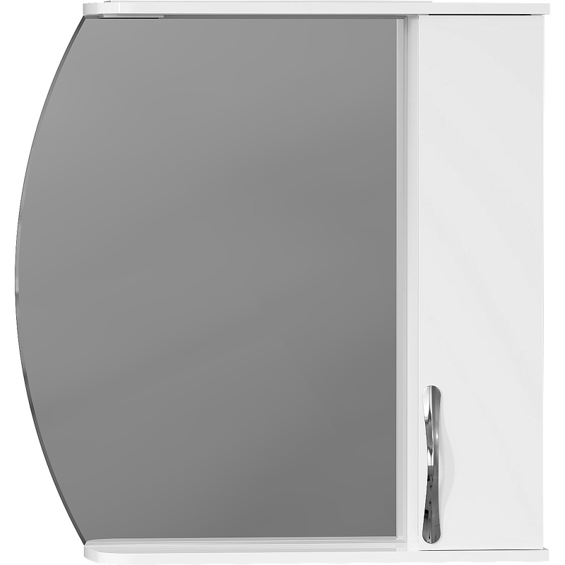 Зеркало со шкафом Avanti Laguna 75 R 7731 с подсветкой Белое зеркало со шкафом dorff comfort 75 r m97mpr0751wg с подсветкой белое