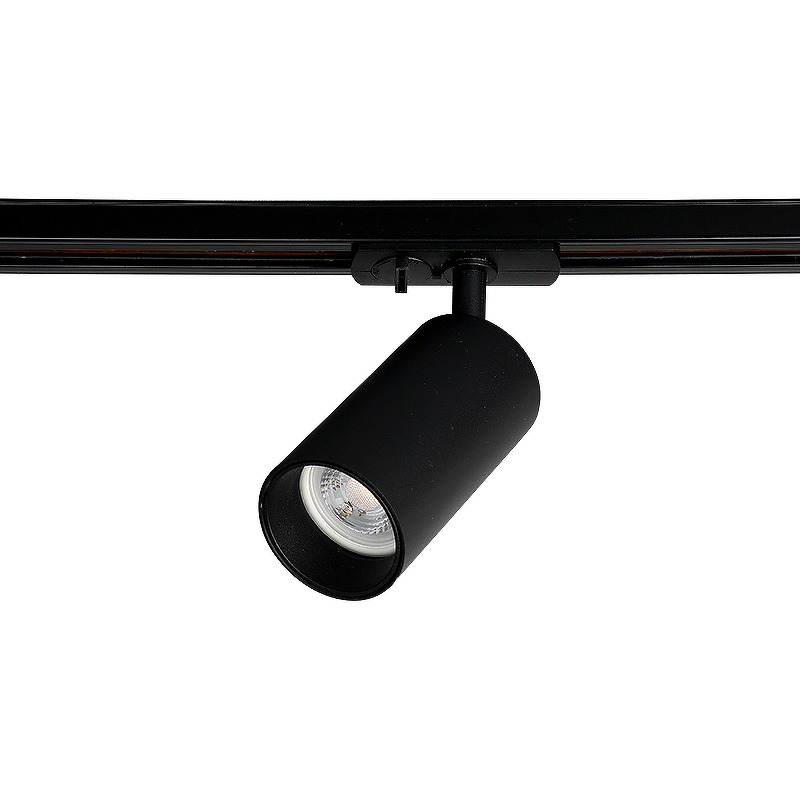Трековый светильник Crystal Lux CLT 0.31 013 BL-BL Черный трековый светильник спот светодиодный elektrostandard klips однофазный 15 вт цвет черный