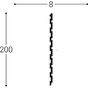 Панель стеновая Bello Deco XPS СП 06/2 00-00105058 2000x200x8 мм-4