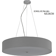 Потолочный светильник Crystal Lux JEWEL PL700 GR Серый Хром-1
