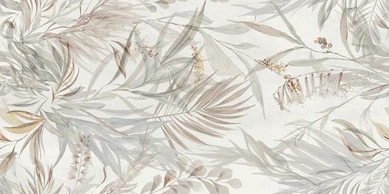 Керамическая плитка Benadresa Halima Fleur Blanc Rect настенная 60x120 см
