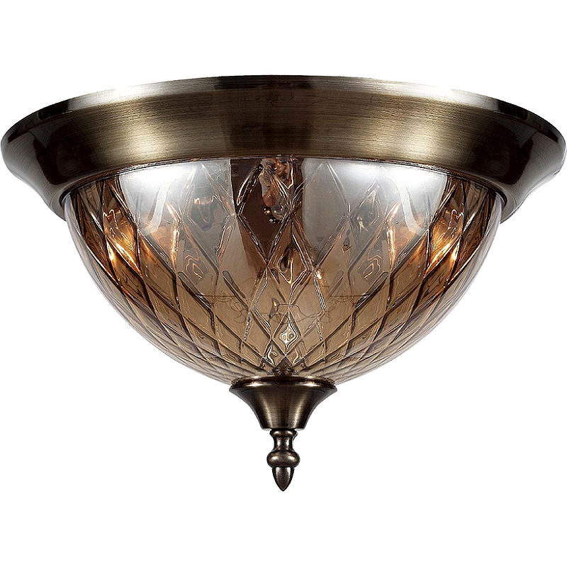 потолочный светильник crystal lux nuovo pl3 bronze коньячный бронза Потолочный светильник Crystal Lux Nuovo PL3 Bronze Коньячный Бронза
